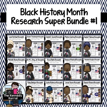Preview of Black History Research Report SUPER BUNDLE 1