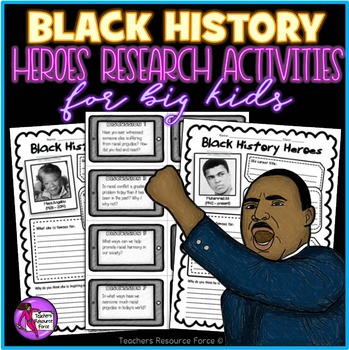 Preview of Black History Month: Research Activities and Discussion Cards for MLK Day