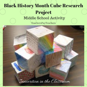 Preview of Black History Month Research Cube Project