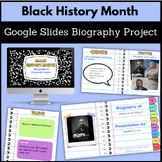 Black History Month Research Digital Project Google Slides