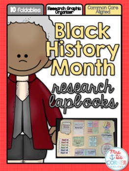 Preview of Black History Month Research INB Lapbook {with 10 foldables!}