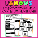 Black History Month Research Pages | Growing Bundle