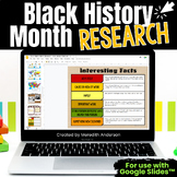 Black History Month Activity Research Project ⭐ Template B