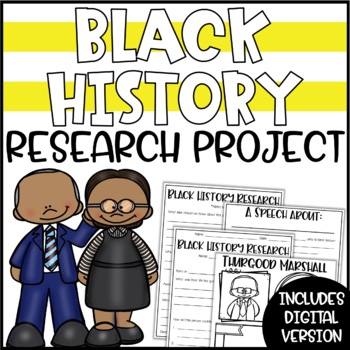 black history month research project elementary school