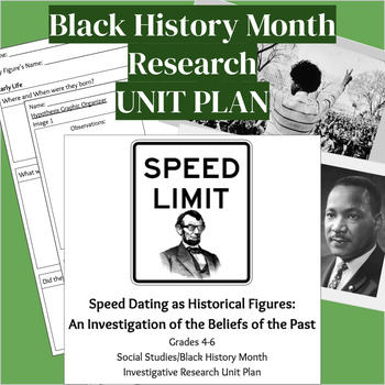 Preview of Black History Month Research UNIT PLAN