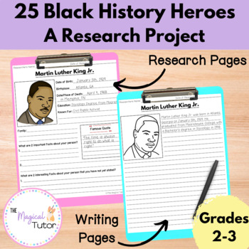 Preview of Black History Month | Research and Writing Templates | Black Heroes in History