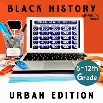 Preview of Black History Month Review Urban Game Show Activity