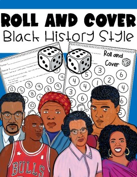 Preview of Black History Month Roll and Cover Dice Game