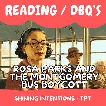 Preview of Black History Month Rosa Parks & Montgomery Bus Boycott DBQ Resource Pack