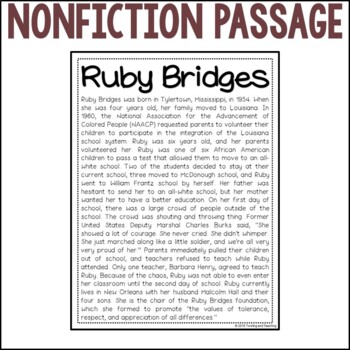 Ruby Bridges Biography Pack Distance Learning By A Page Out Of History