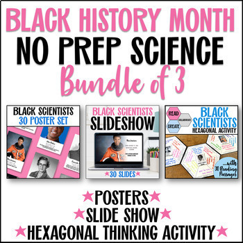 Preview of Black History Month Science - Scientists & Inventors Project, Posters, Slideshow