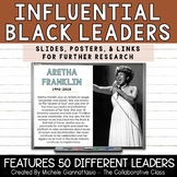 Black History Month Slides & Posters | Influential Black Leaders