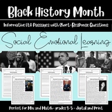 Black History Month | Social Emotional Learning Reading Pa