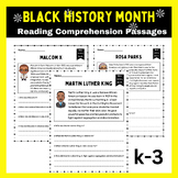 Black History Month Reading Comprehension Passages