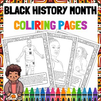 Black History Month Sports Stars Coloring Pages 