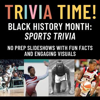 Preview of Black History Month Sports Trivia Game - Slideshow- Trivia Time