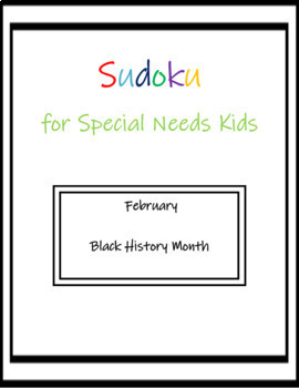 Preview of Black History Month Sudoku Puzzles for Special Ed (Distance Learning)