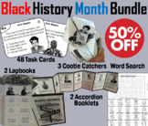 Black History Month Task Cards and Activities Bundle (Civi