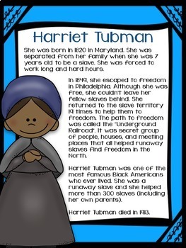 Black History Month: Text, Comprehension Questions, & Interactive Journals