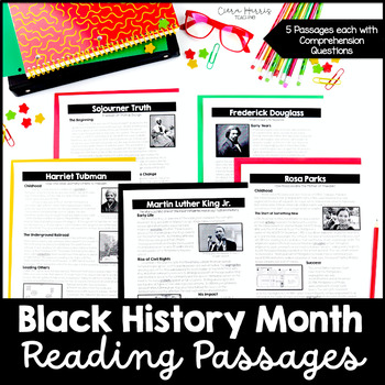 Preview of Black History Month Activities - Black History Month Passages