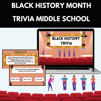 Preview of Black History Month Trivia Activity Middle School