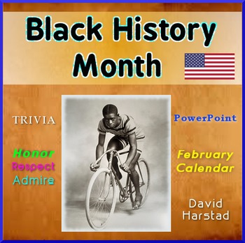 Preview of Black History Month - February Trivia Calendar (PowerPoint)