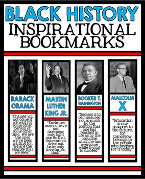 Preview of Black History Month Unit Bookmarks - Civil Rights Movement Unit Resources