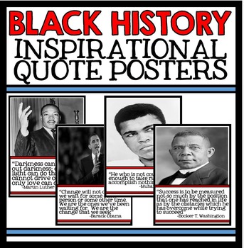 Preview of Black History Month Unit Quote Posters - Civil Rights Movement Bulletin Board