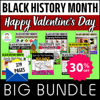 Preview of Black History Month & Valentine's Day BIG BUNDLE - February Activities MEGA PACK