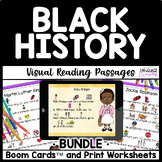Black History Month Visual Reading Comprehension BOOM CARD