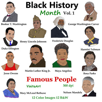 Preview of Black History Month Vol. 1 Famous People