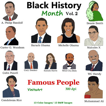 Preview of Black History Month Vol 2 Famous People