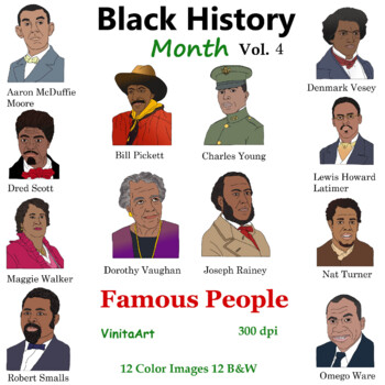 Preview of Black History Month Vol 4 Famous People