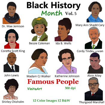 Preview of Black History Month Vol. 5  Famous People