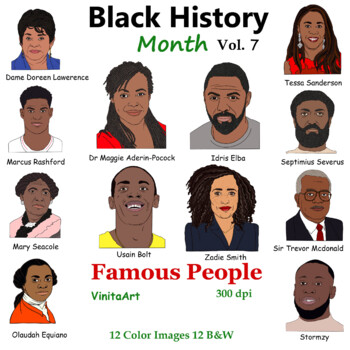Preview of Black History Month Vol 7 Famous People
