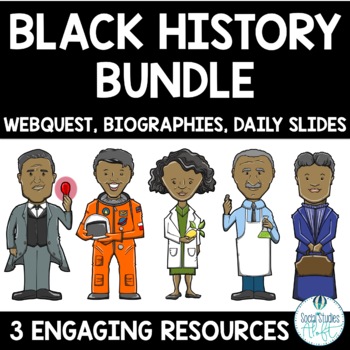 Preview of Black History Month Webquest & Activities Bundle