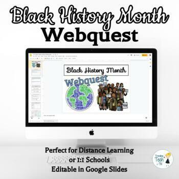 Preview of Black History Month Webquest - Using Google Slides - NO PREP