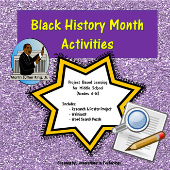 Preview of Black History Month Webquest & Activities | Distance Learning