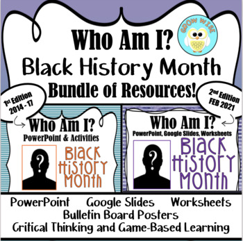 Preview of Black History Month "Who Am I?" BUNDLE of Resources!