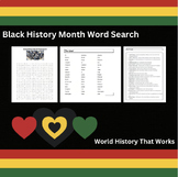 Black History Month Word Search