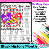 Black History Month: Word Search : Early Finishers : Morni