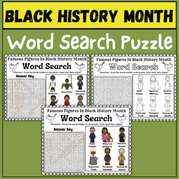 Black History Month Word Search Puzzle 