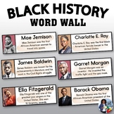 Black History  Word Wall Cards Set