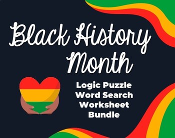 Preview of Black History Month Worksheet Bundle