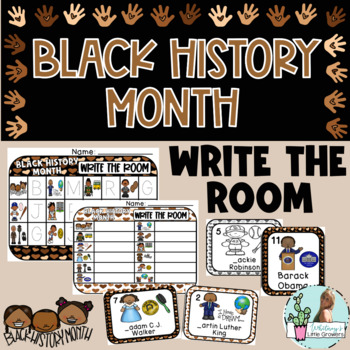 Preview of Black History Month Write the Room!