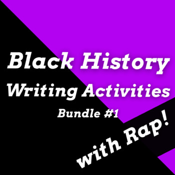 Preview of Black History Month Writing Activities with Rap Songs