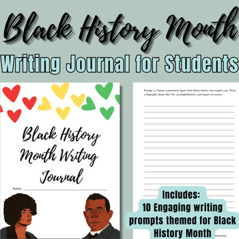 Preview of Black History Month Activities- Writing Journal for Students| 