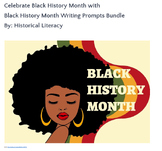 Celebrating Black History Writing Prompts Bundle