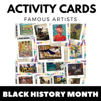 Preview of Black History Month Writing and Art Activities - African American Artists Unit
