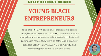 Preview of Black History Month- Young entrepreneurs